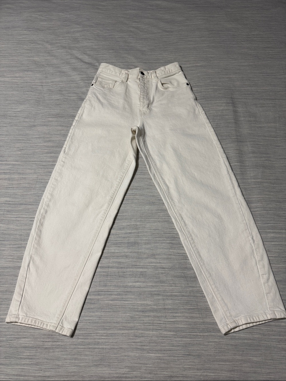Comptoir des Cotonniers Sydonie Balloon Jeans White High Rise Sz US 26